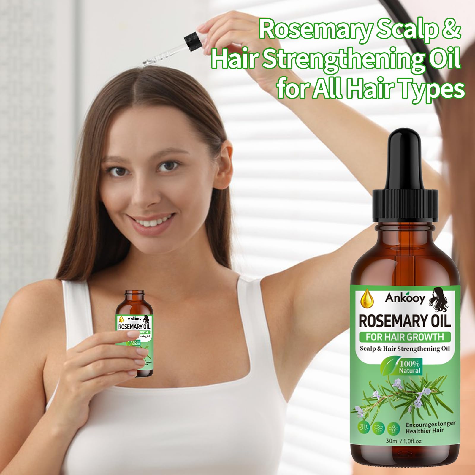 split end care rosemary oil application