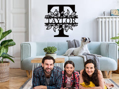 SIGN Split Letter Monogram Sign for home interiors