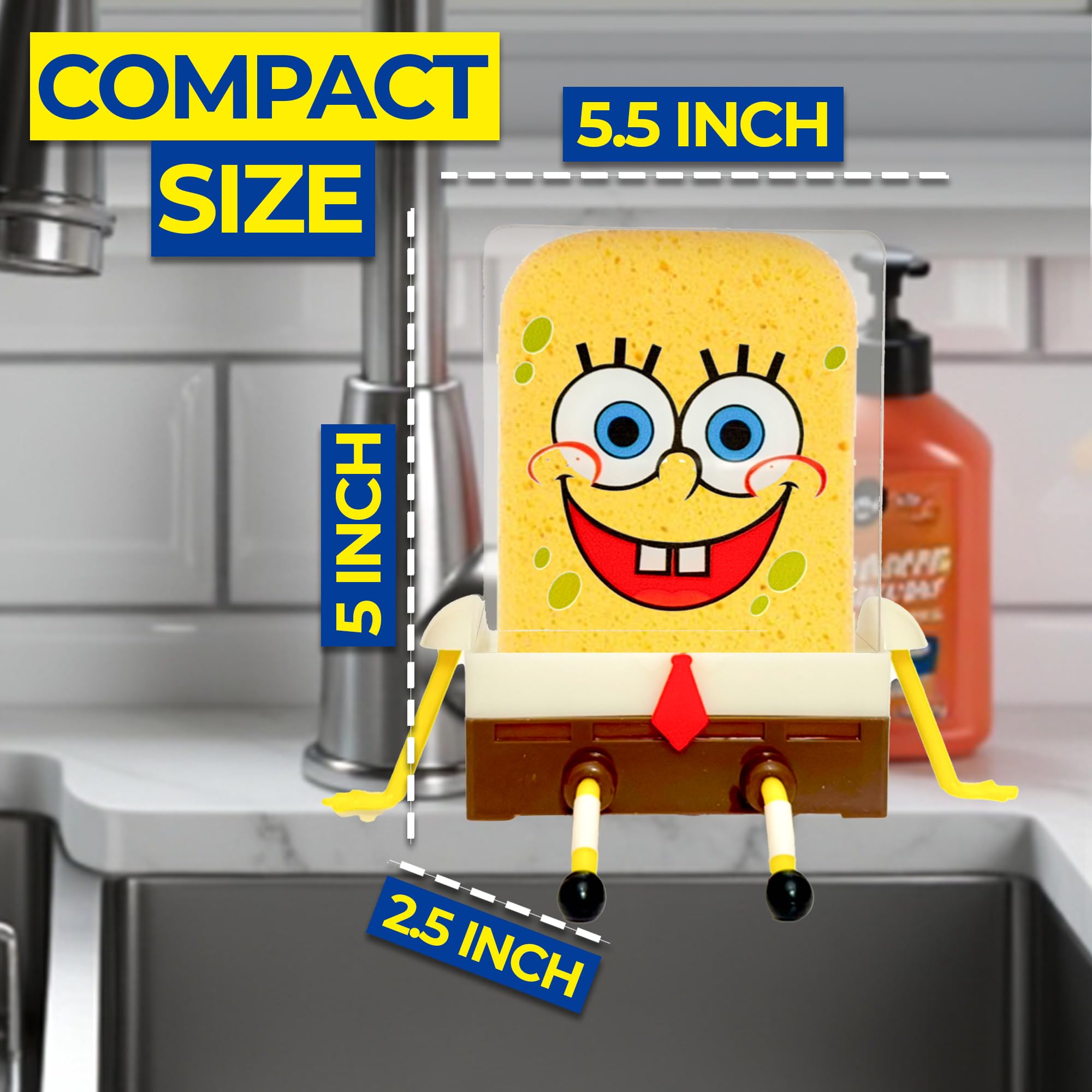 Sponge Holder kitchen setup with sponges included