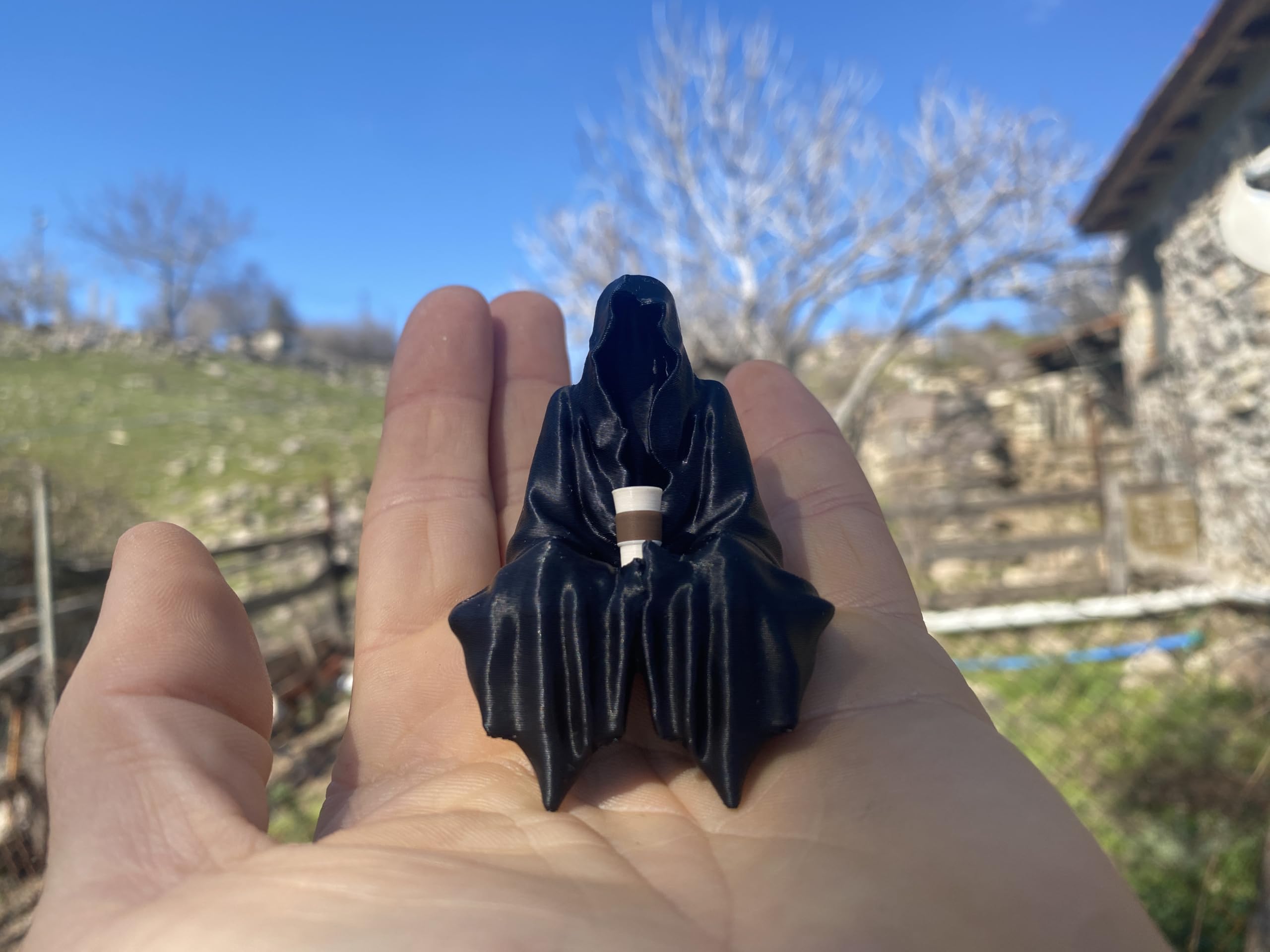 Handcrafted ghost decor piece for bookworms