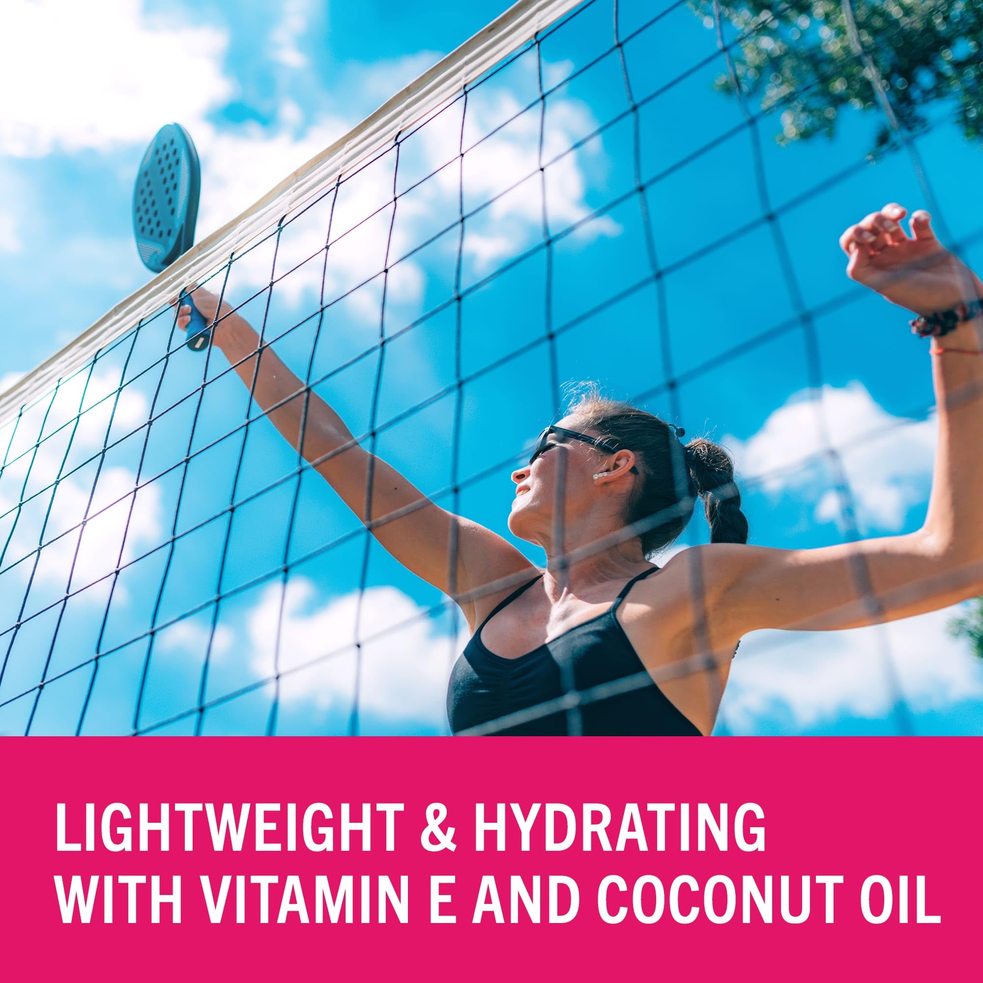 Water-resistant sunscreen up to 80 minutes Banana Boat