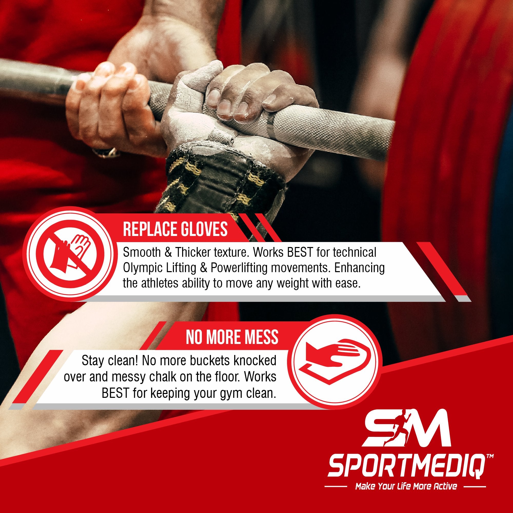 Pro Grade chalk by SPORTMEDIQ for rock climbing