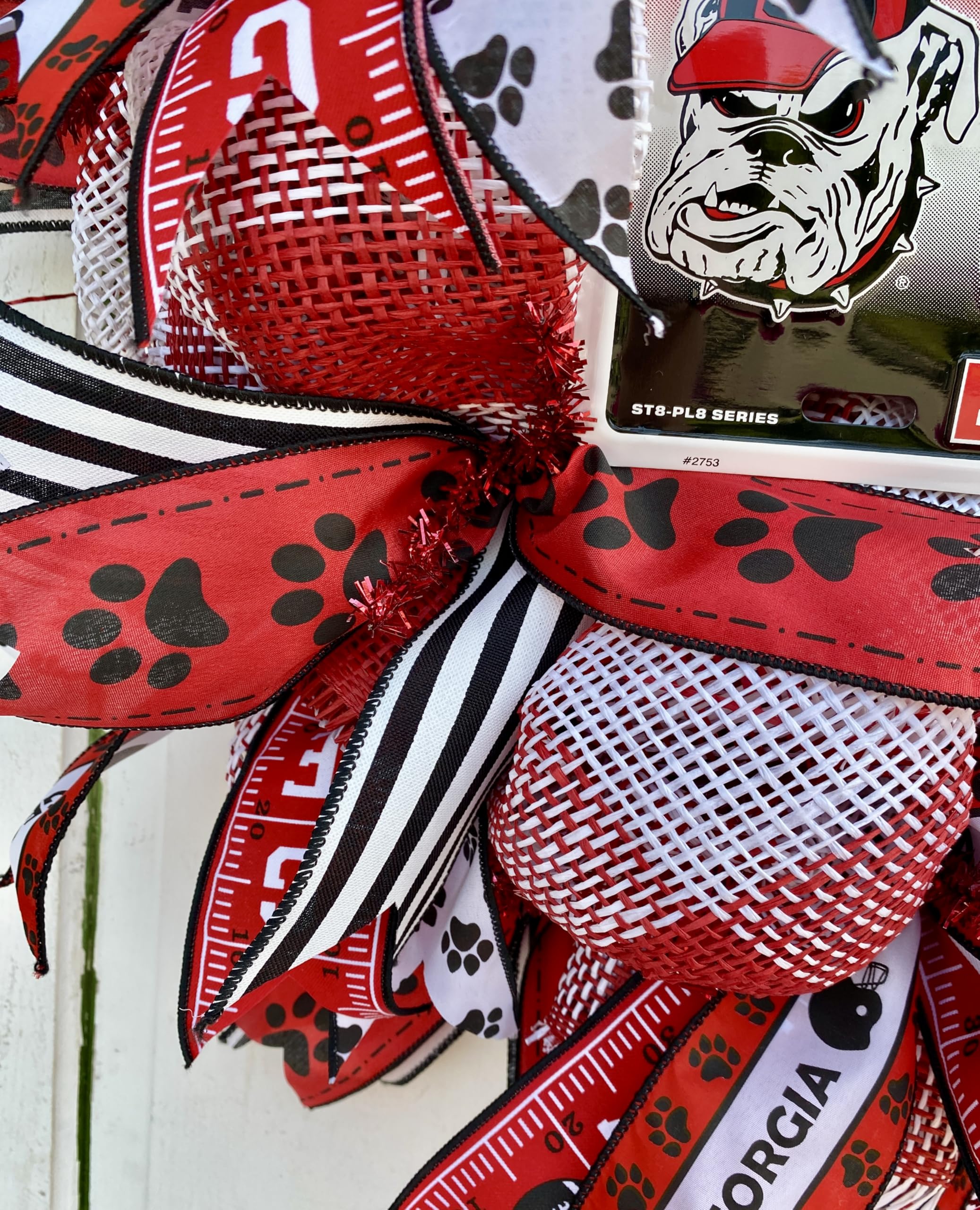 Georgia wreath with car tag insert options