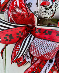 Georgia wreath with car tag insert options