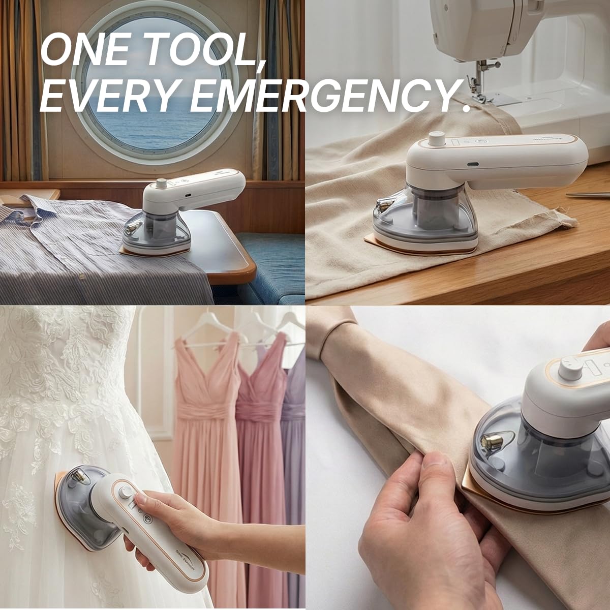 Spray assisted dry ironing tool for delicate fabrics