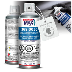 SprayMax 1K acrylic matte clear coat aerosol can