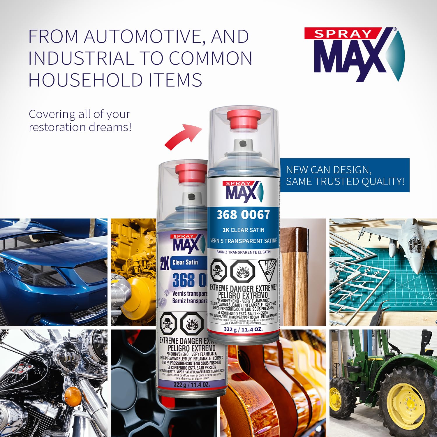 Motorcycle and metal coating with SprayMax 2K clear coat