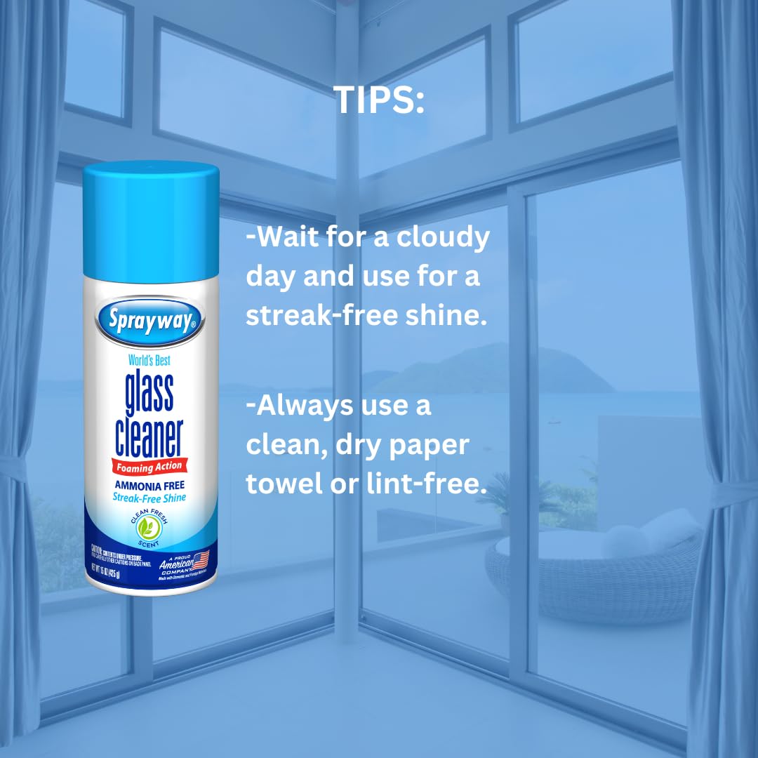 Ammonia-free Sprayway Glass Cleaner for home use