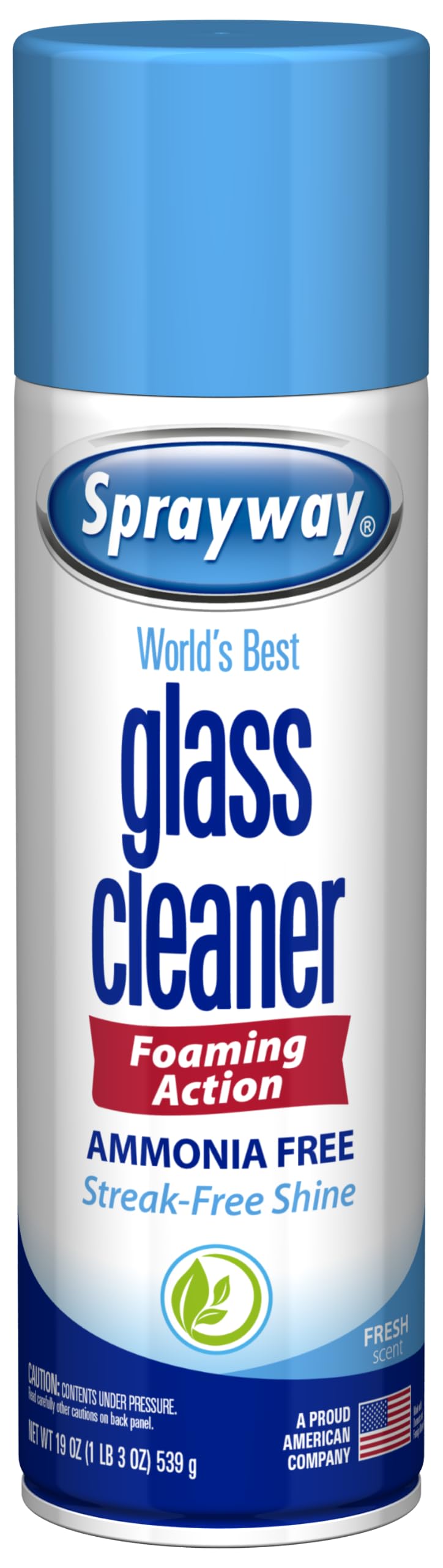 Sprayway glass cleaner bottle with foaming spray