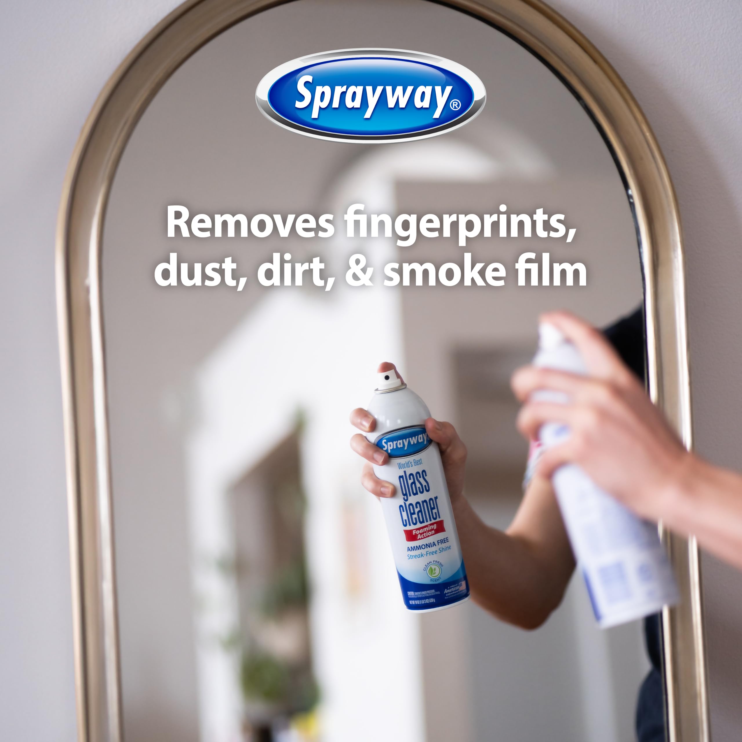 Foam clinging to vertical surfaces during cleaning