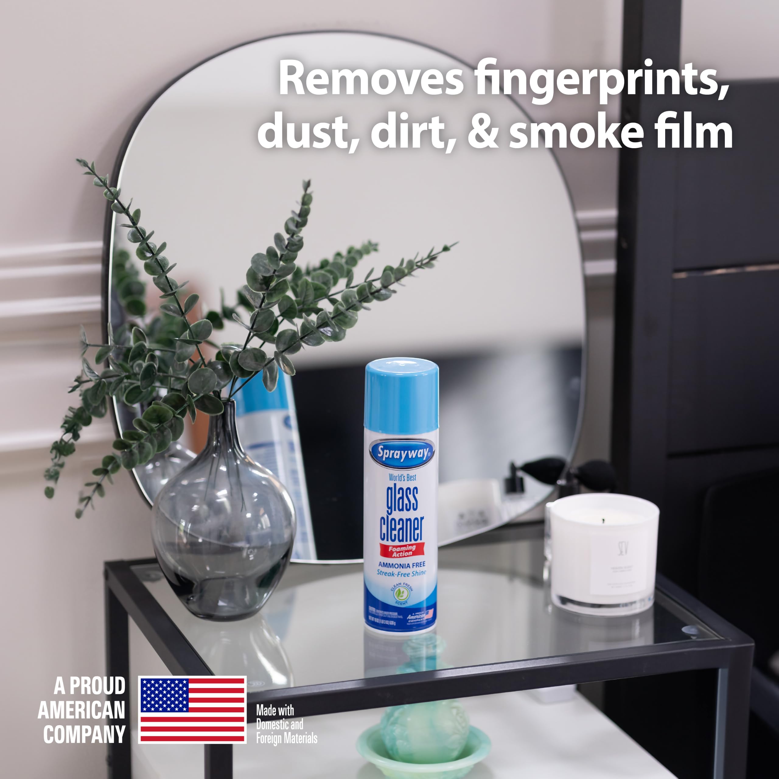 Fresh aroma noted on Sprayway glass cleaner