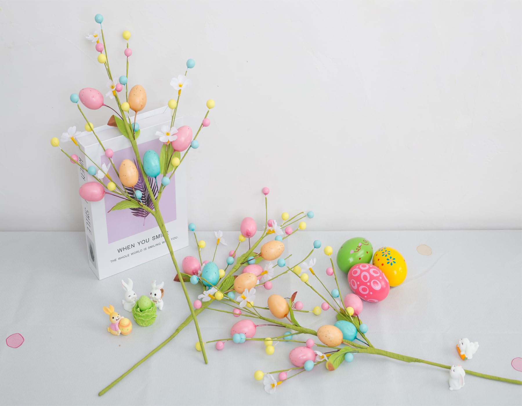 Spring centerpiece Easter floral arrangement for indoor decor