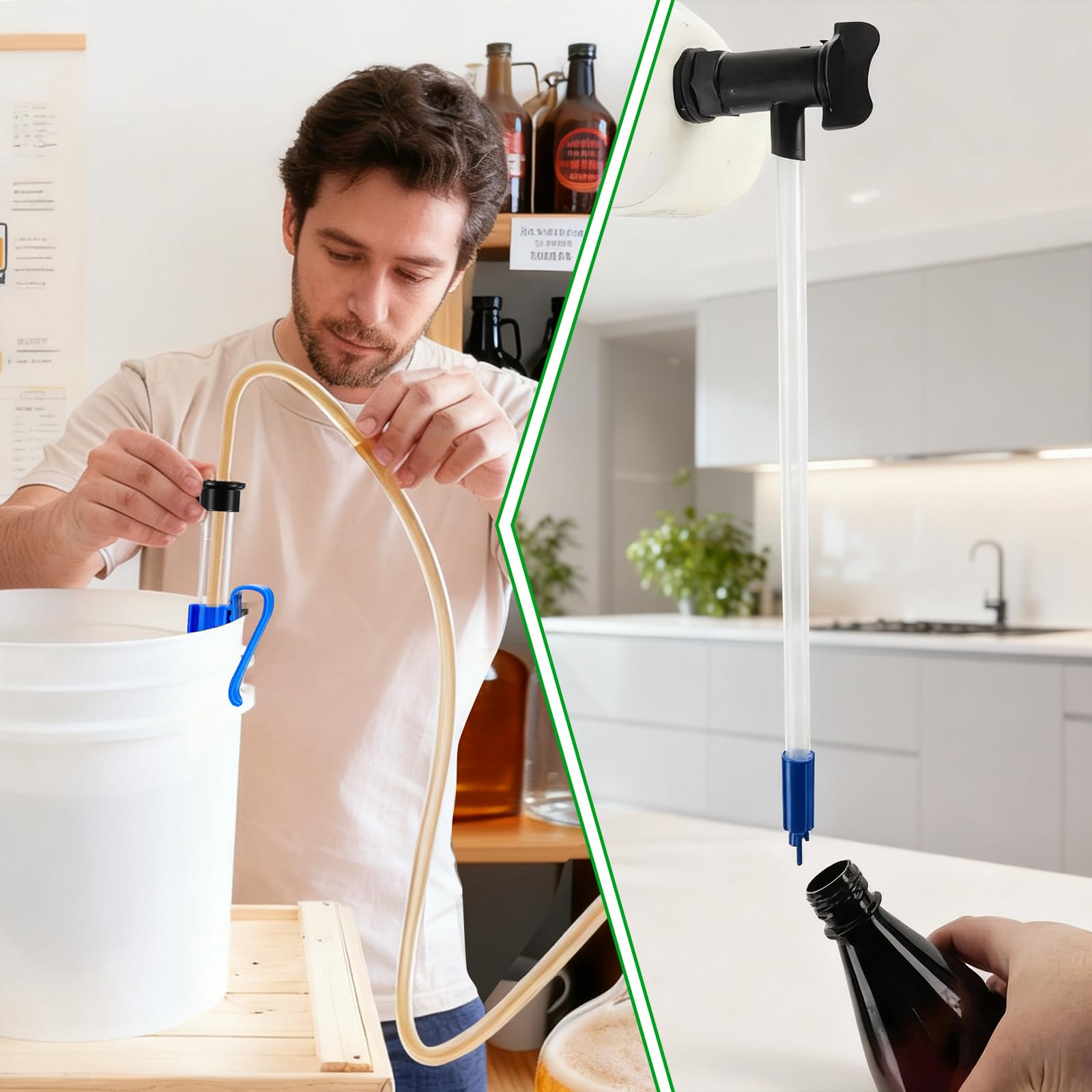 Detachable racking cane and cleaning brush included