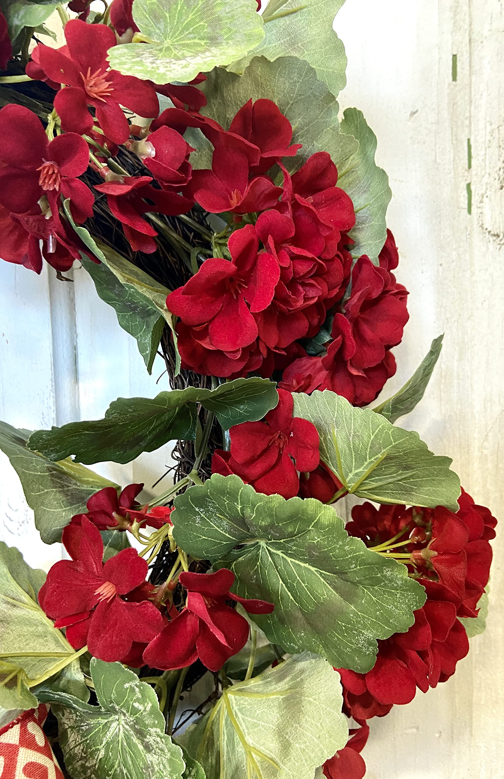 High quality components used in wreath construction