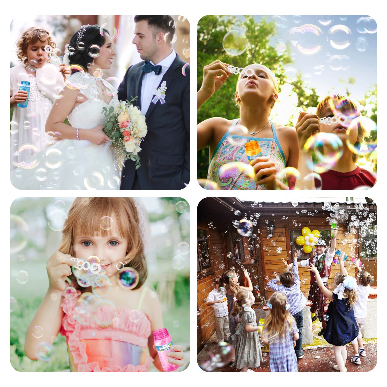 Bubble bottles size 4.3 by 1.9 inches for children