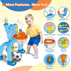 SpringFlower toddler soccer goal and hoop playset