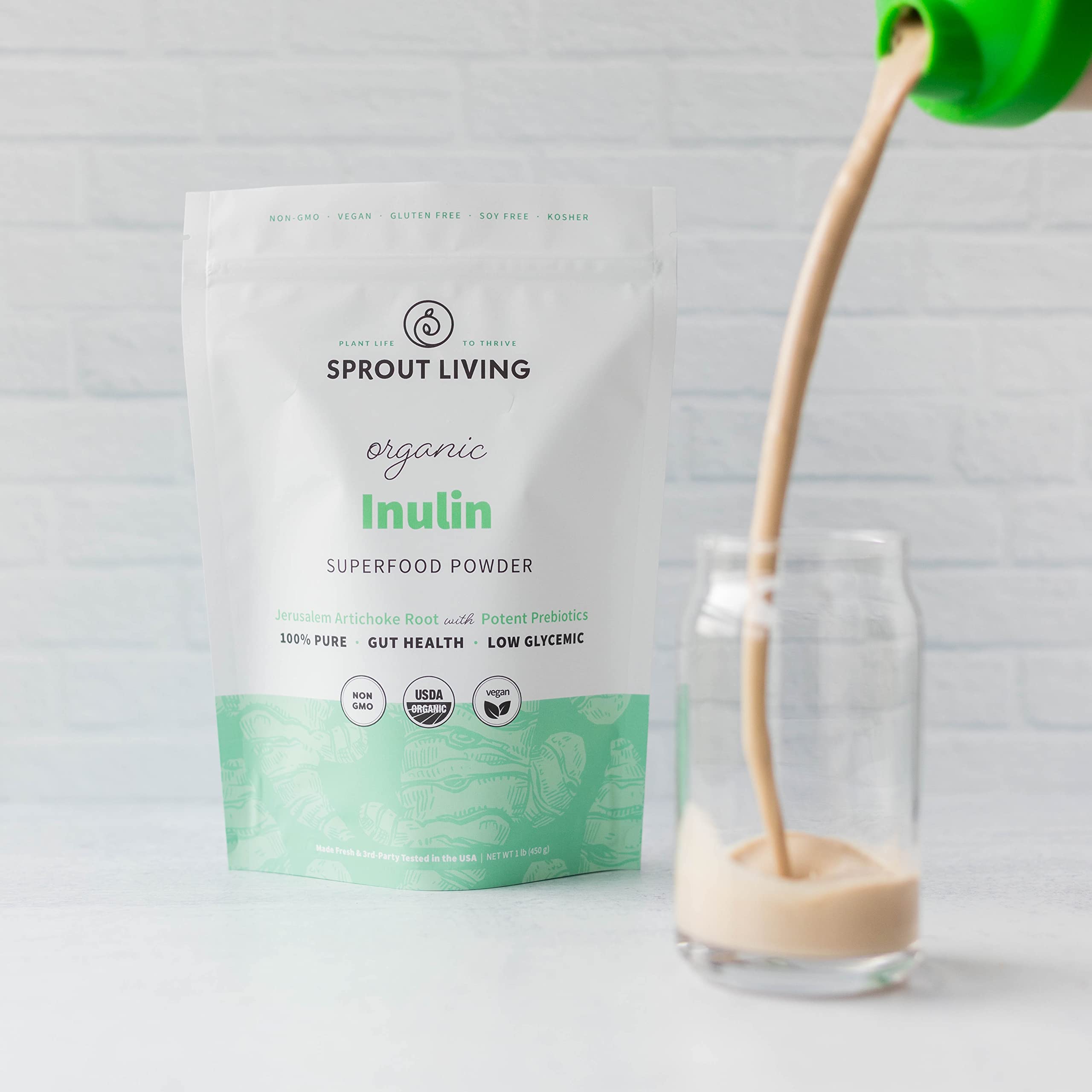 Organic inulin powder from organic farms GMO-free