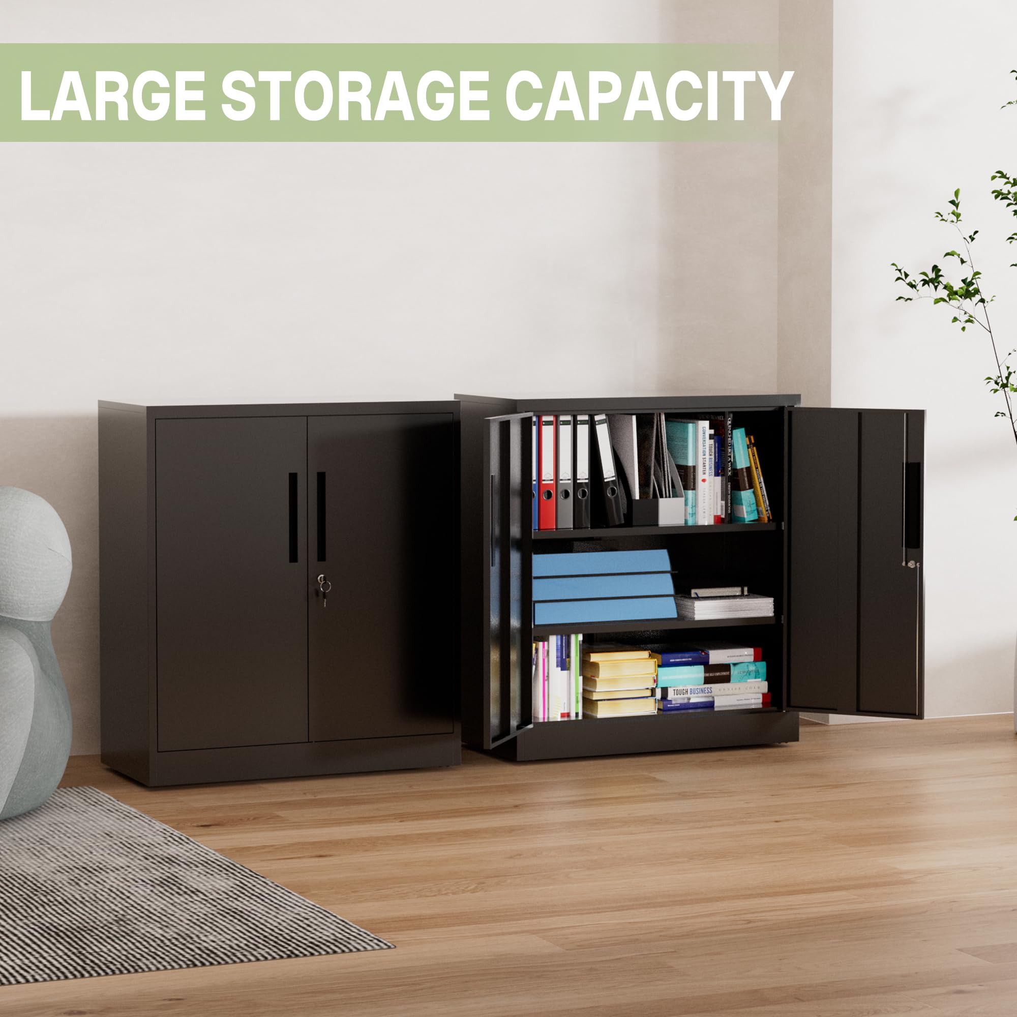 Spryygo locking tool cabinet for home office and garage