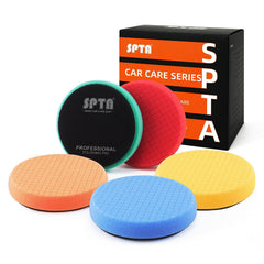 SPTA green T120 heavy-cut polishing pad for rotary polisher