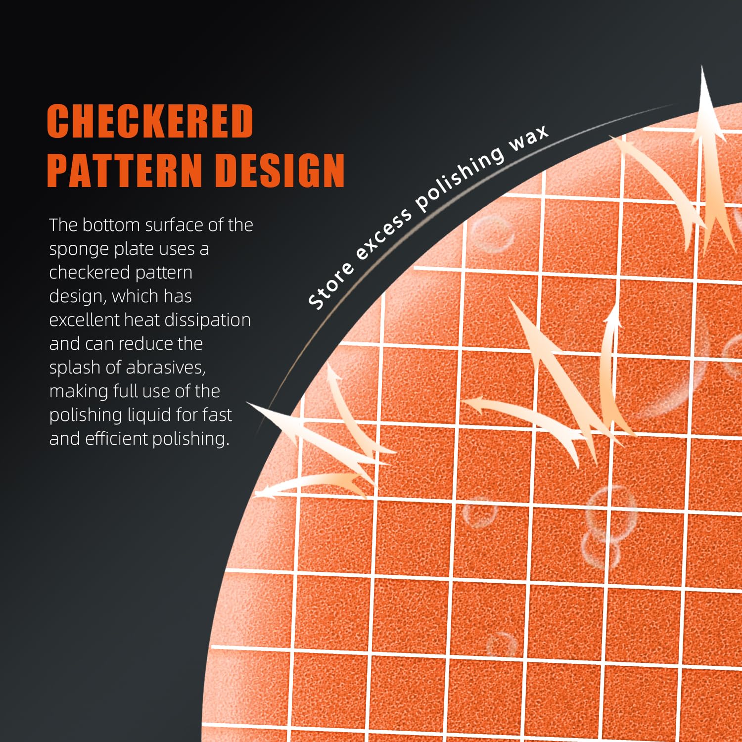 Two-side design with 5.5 inch front and 5 inch back on SPTA pads