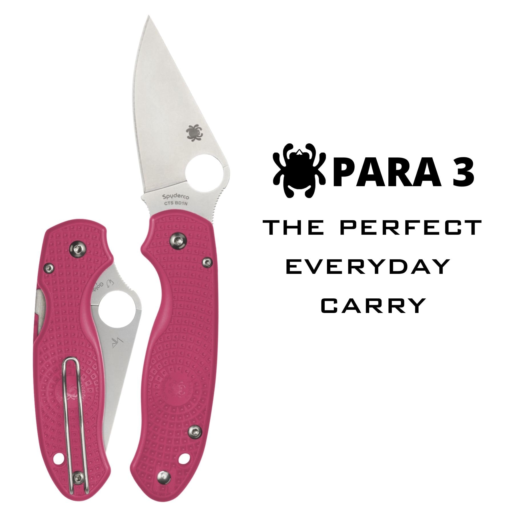 Spyderco Para 3 CTS BD1N blade open position