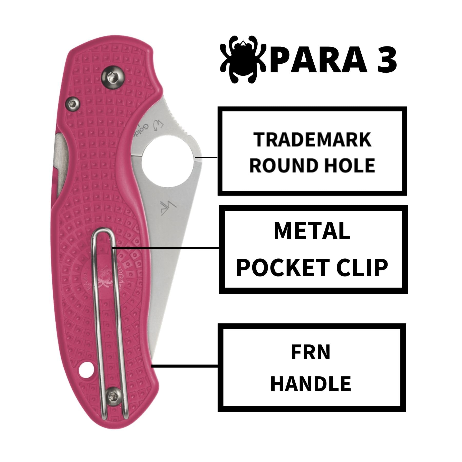 Spyderco Para 3 folding knife ambidextrous thumb hole