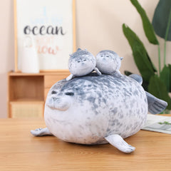 SQEQE removable baby seal plush left inside tummy 1