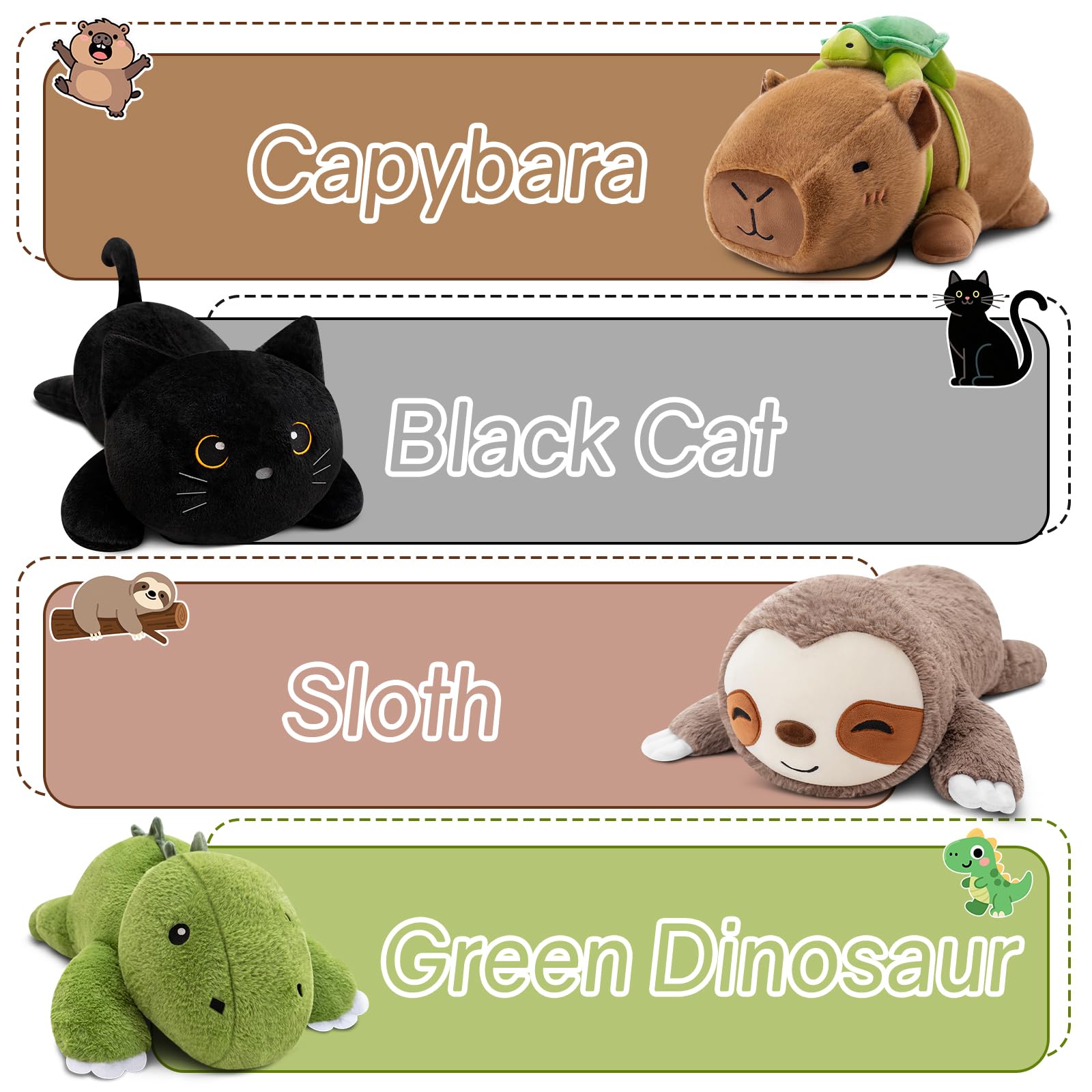 Capybara plush packaging and soft materials