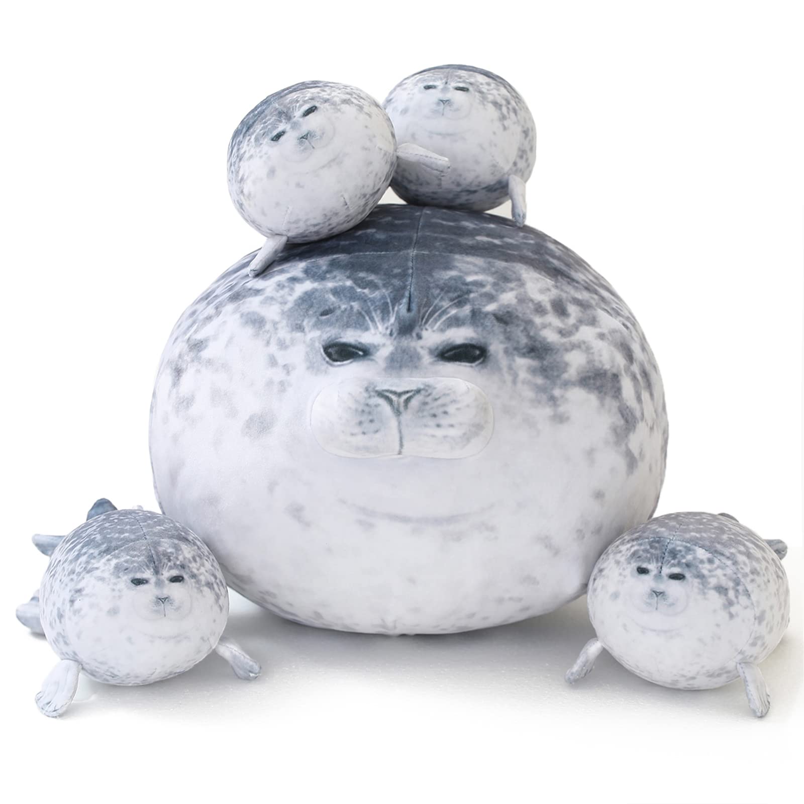 SQEQE chubby seal pillow plush front view