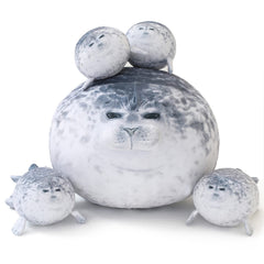 SQEQE chubby seal pillow plush front view