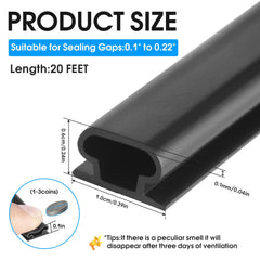 D-shaped profile 3/8 in width 1/4 in thickness