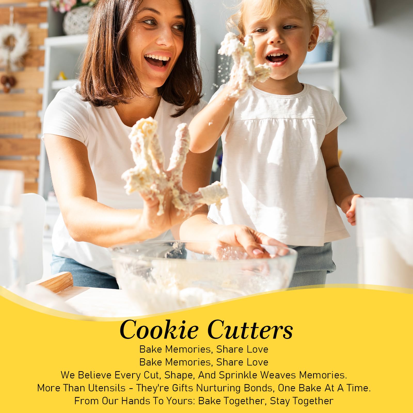 Square cookie cutter set 3.5 inch size