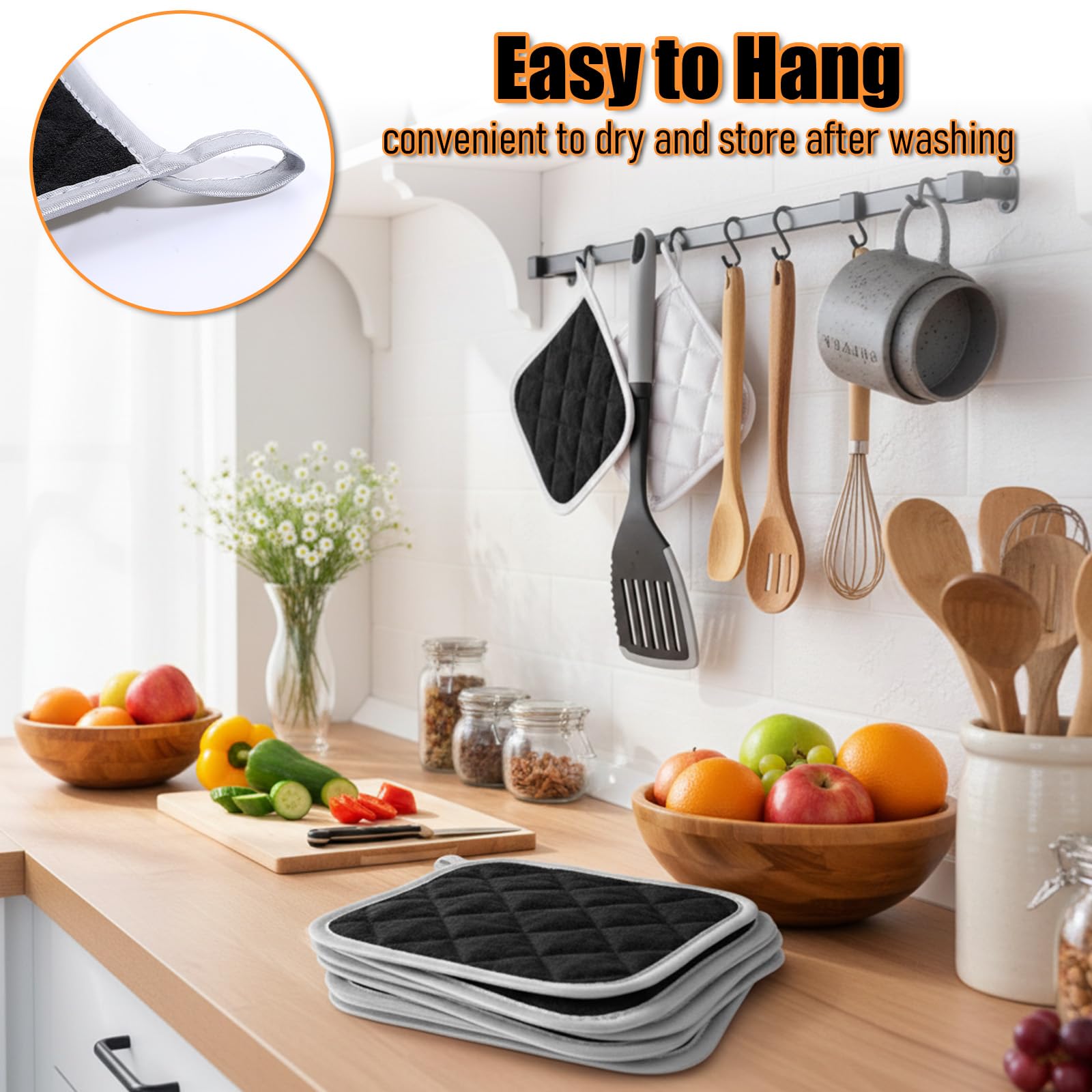 Non-slip texture pot holders bulk