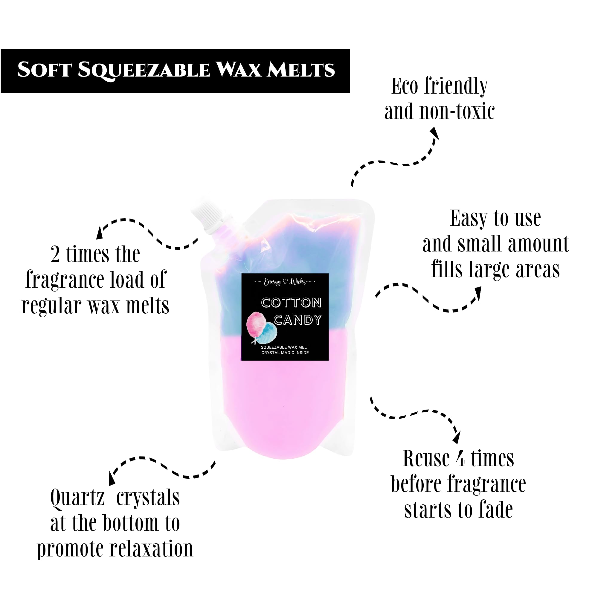 All natural soy wax melts Cotton Candy fragrance