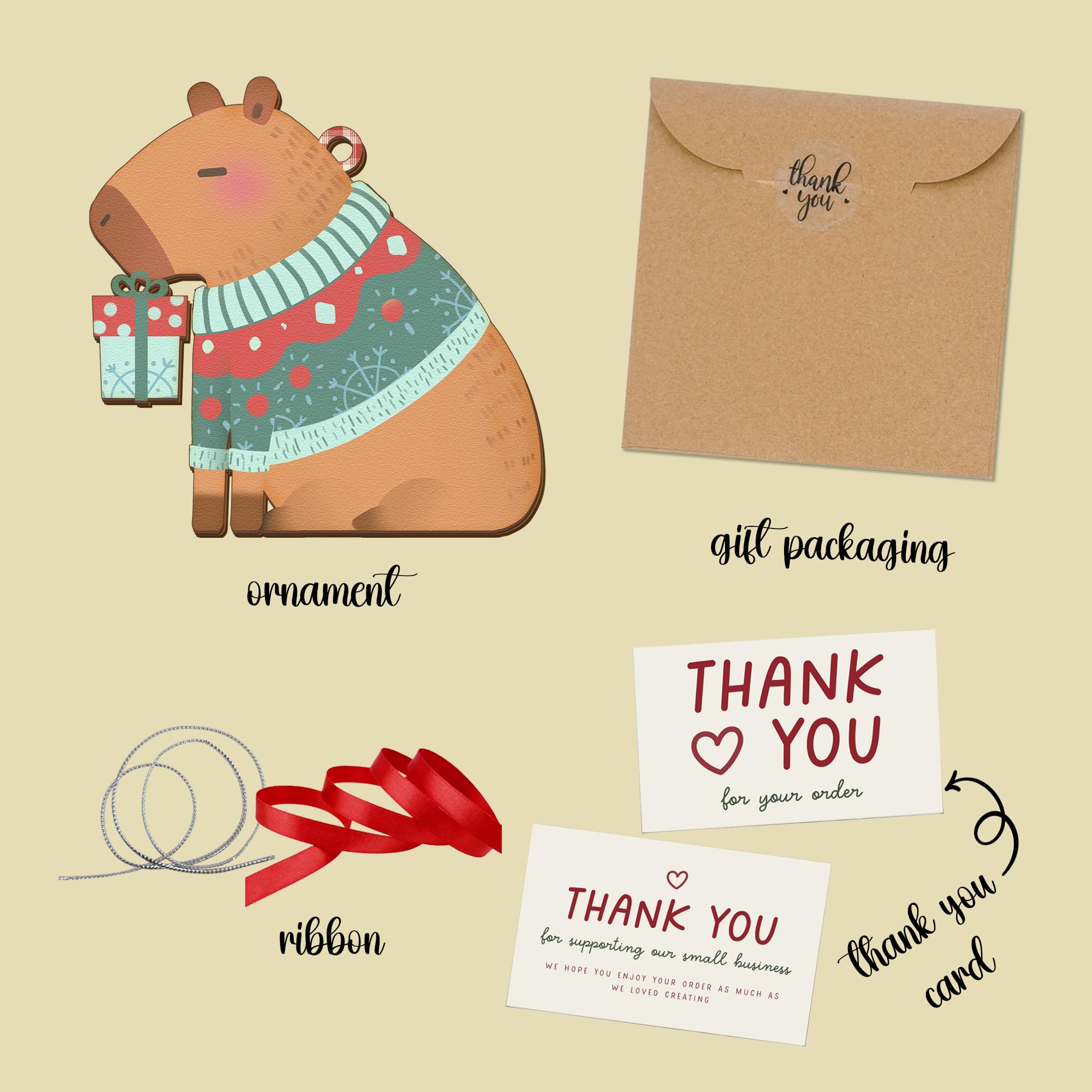Squirrel Christmas Ornament for holiday display