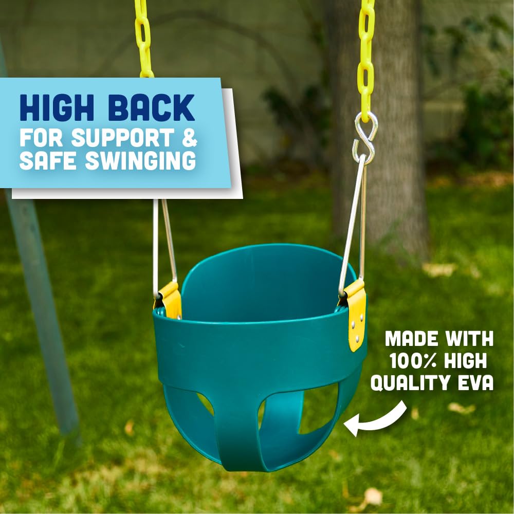 Full bucket toddler swing seat designed for safety and learning product image 3