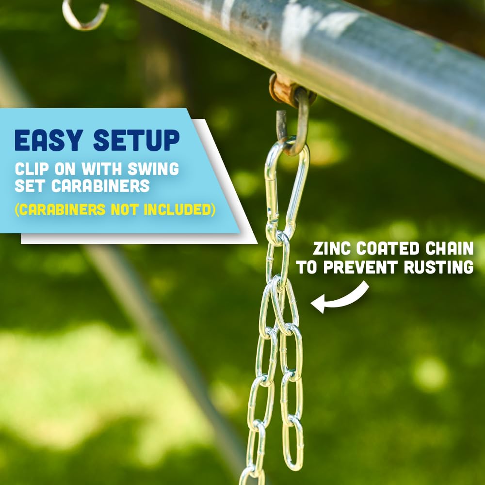 66 inch chain with plastic dipped portion on high back toddler swing product image 5