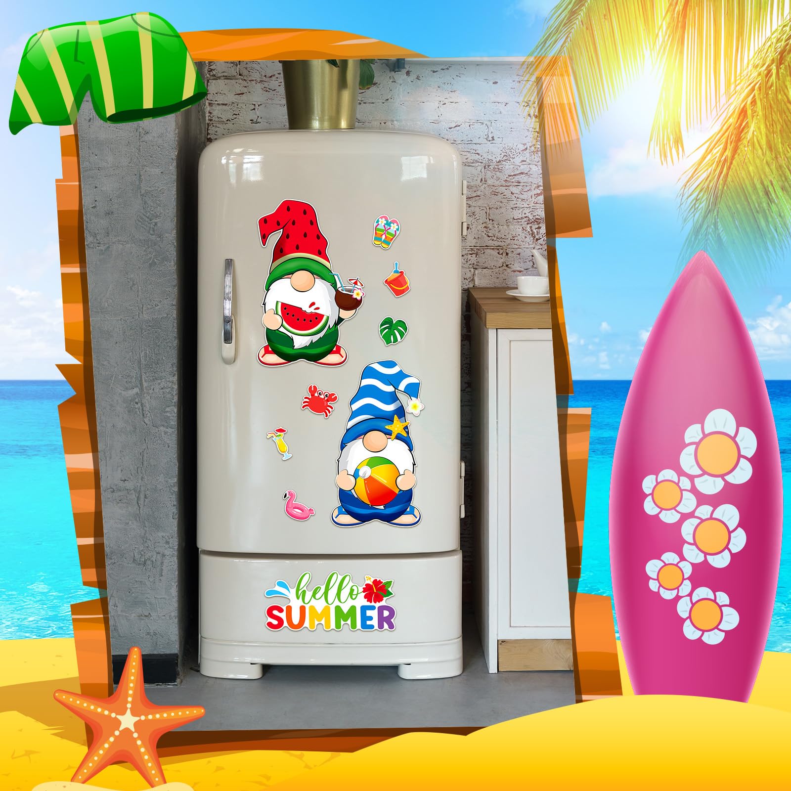 Sratte kitchen magnets assortment decorating a fridge and metal surfaces