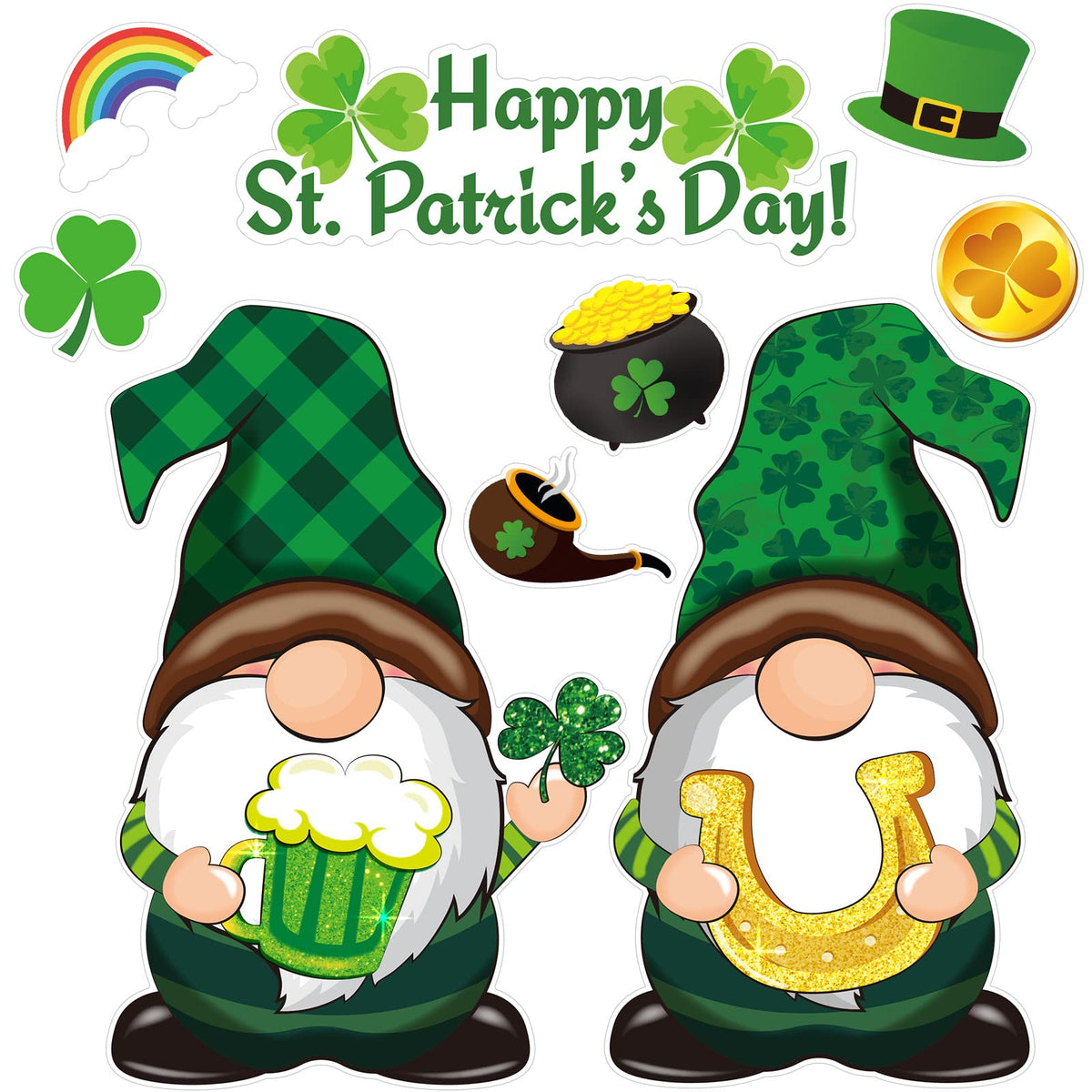 Sratte fridge magnets ST Patrick's Day set on fridge