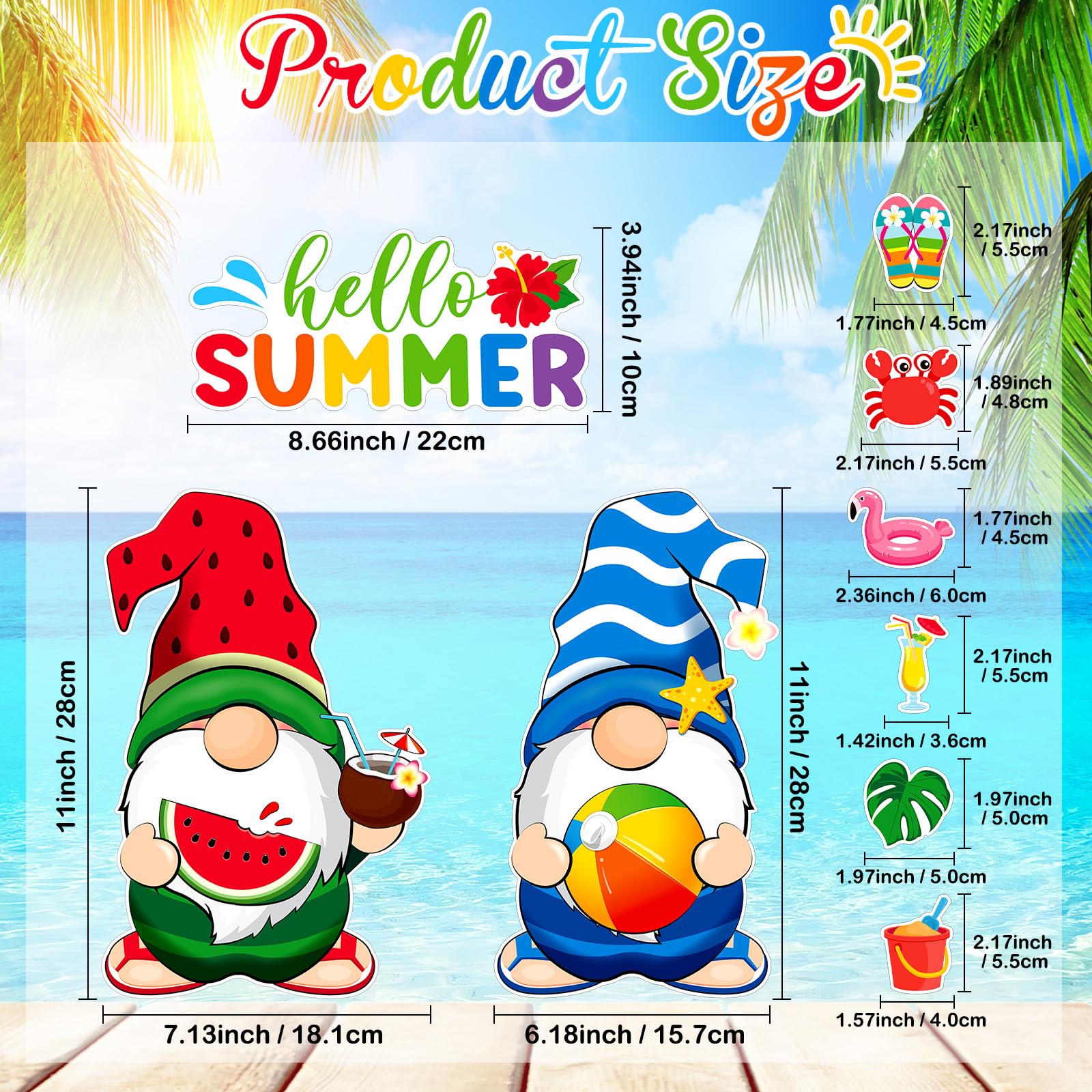 Sratte gnome fridge magnets bright colors on a metal surface