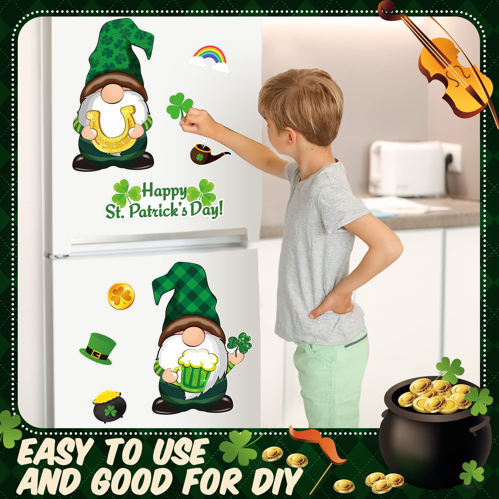 Sratte large gnomes 11 inch fridge magnets 28 cm
