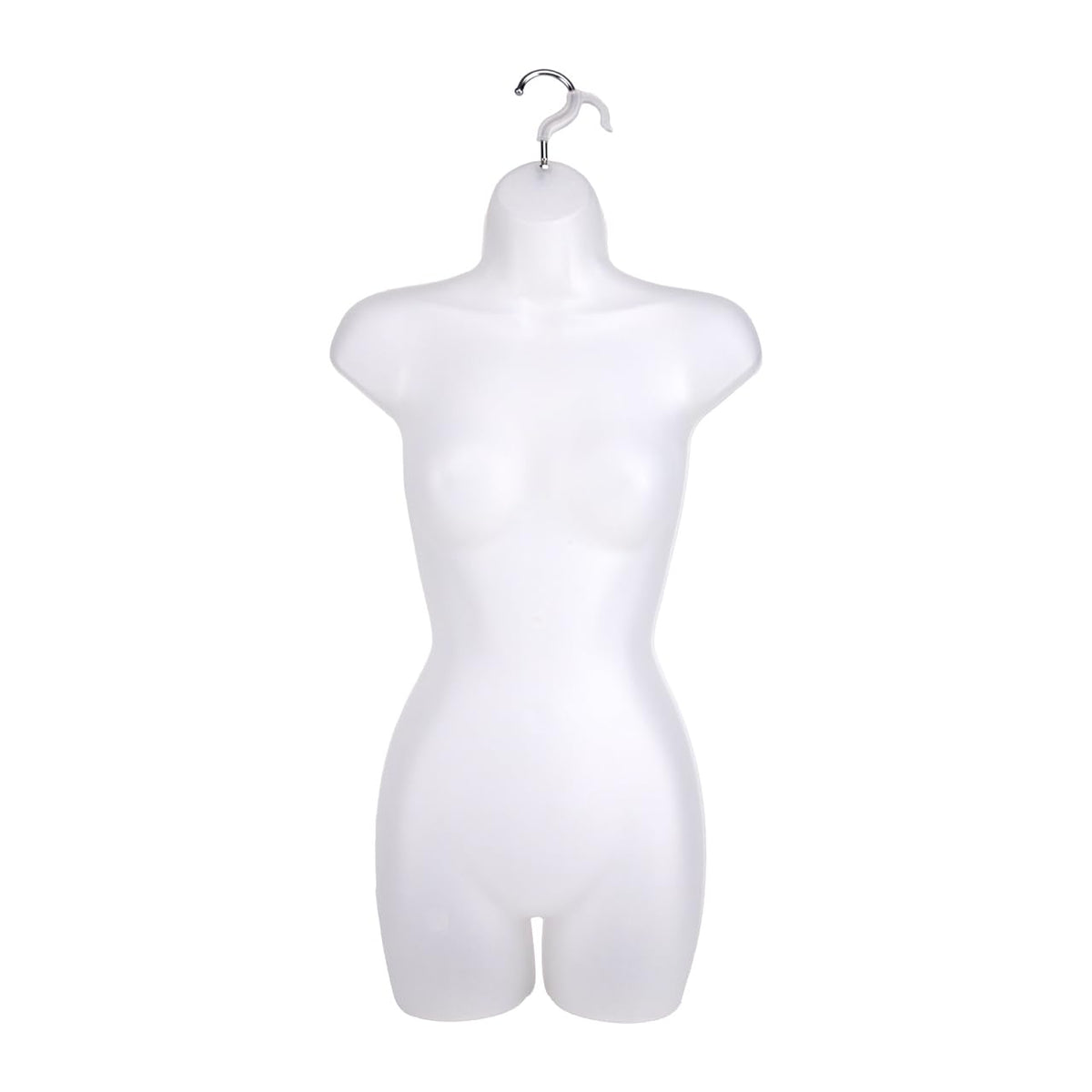 SSWBasics frosted female mannequin torso with hook