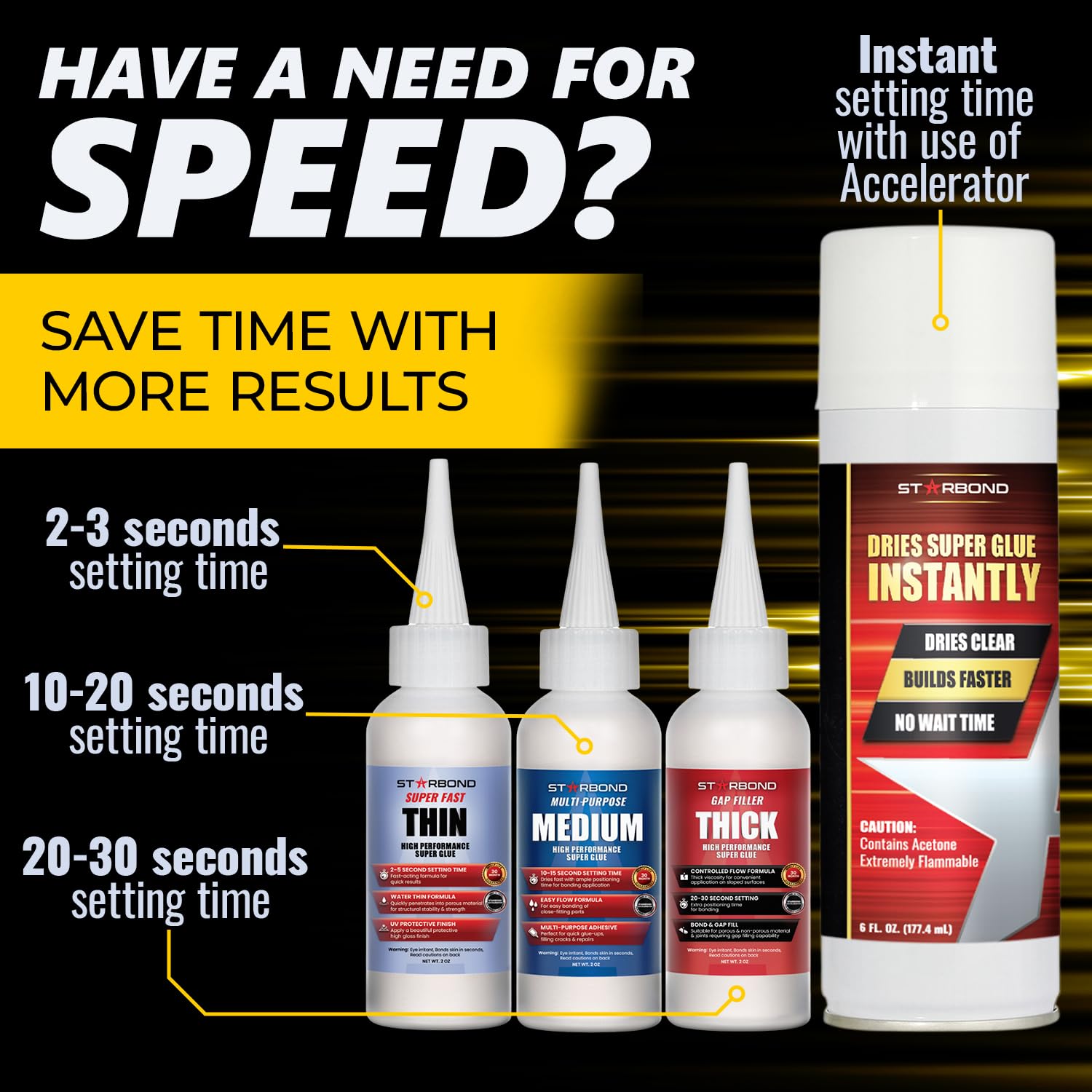 Thick viscosity 2 oz STARBOND bottle