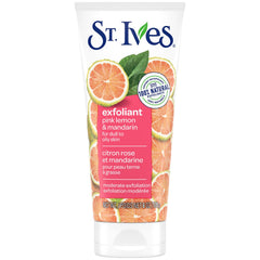 St Ives exfoliant face scrub pink lemon mandarin 6 oz bottle