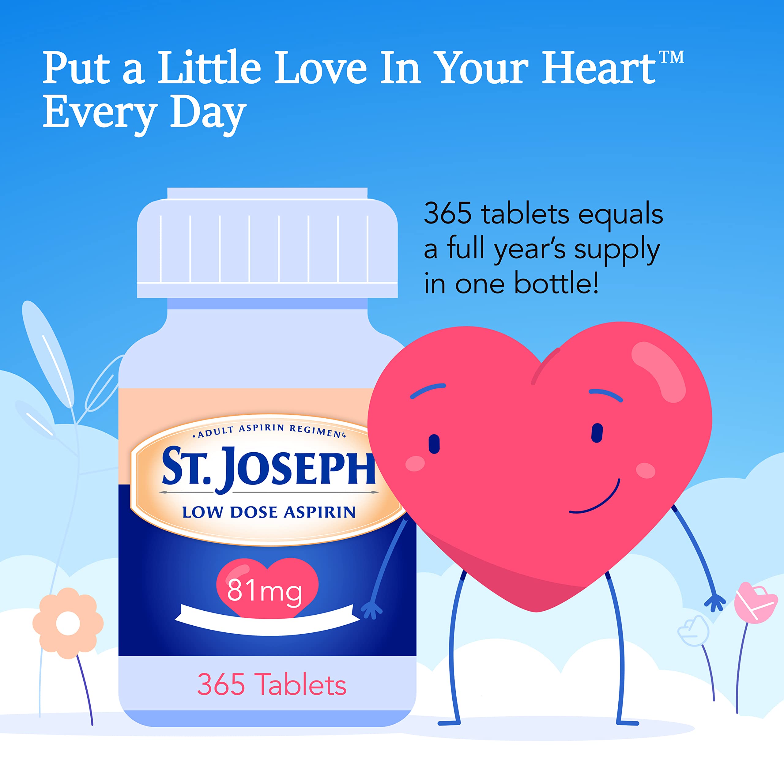 St. Joseph aspirin 365 count box image