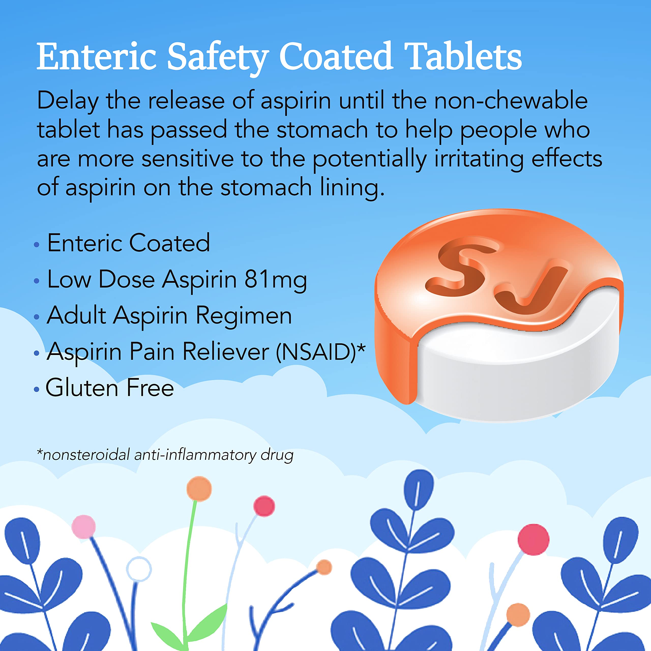 St. Joseph adult low-dose aspirin 81 mg product image