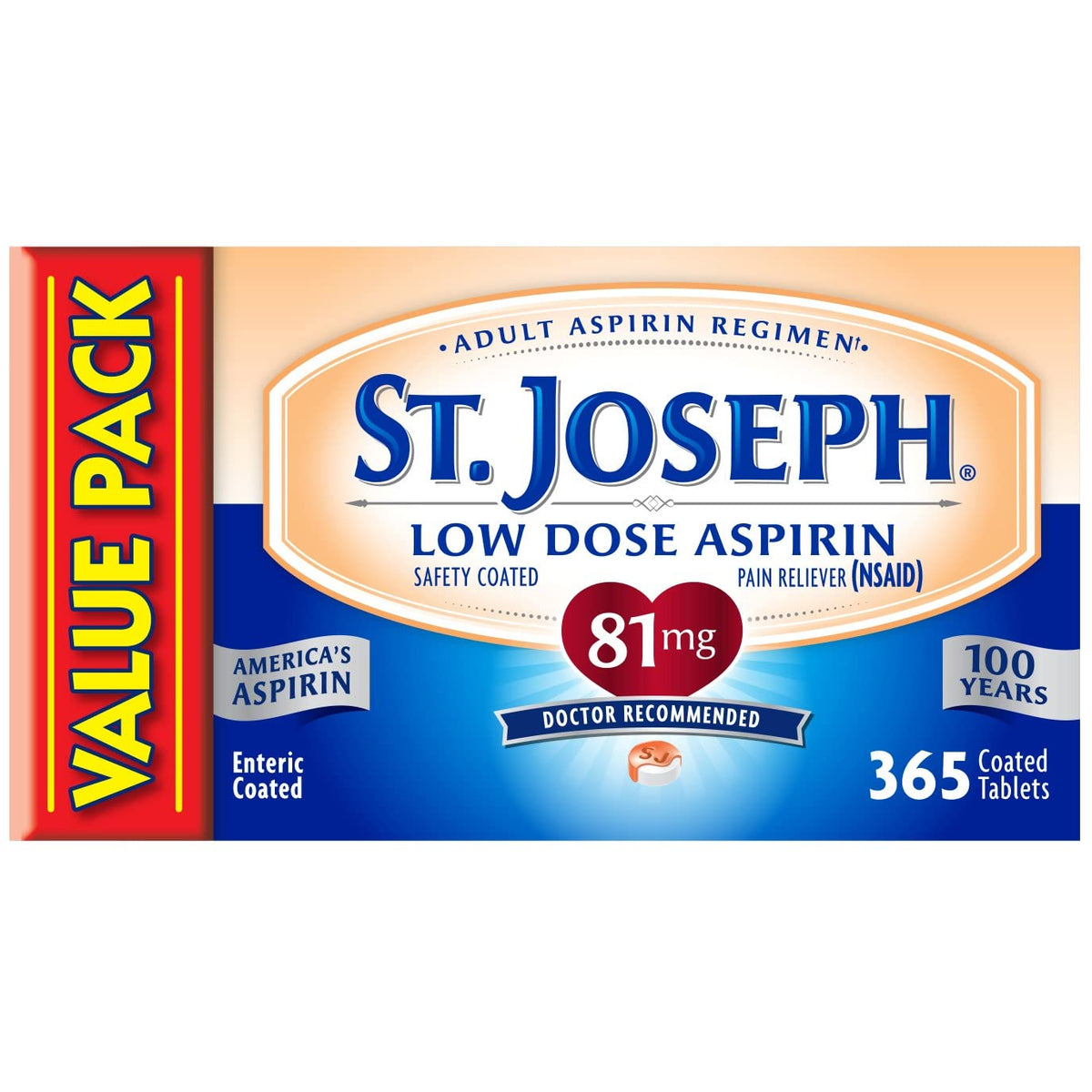 St. Joseph low-dose aspirin 81 mg enteric coated micro tablet