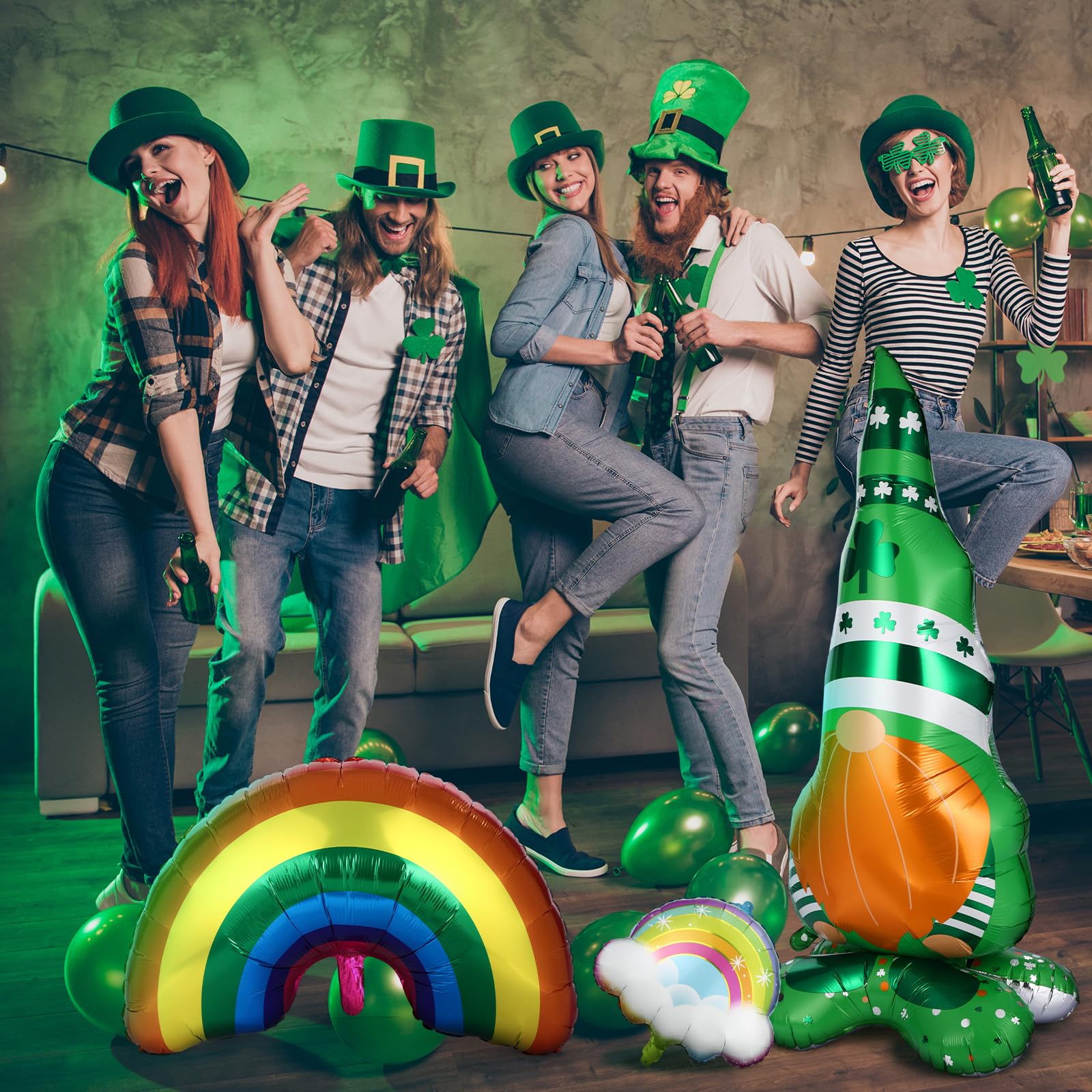 St Patrick gnome balloon in package