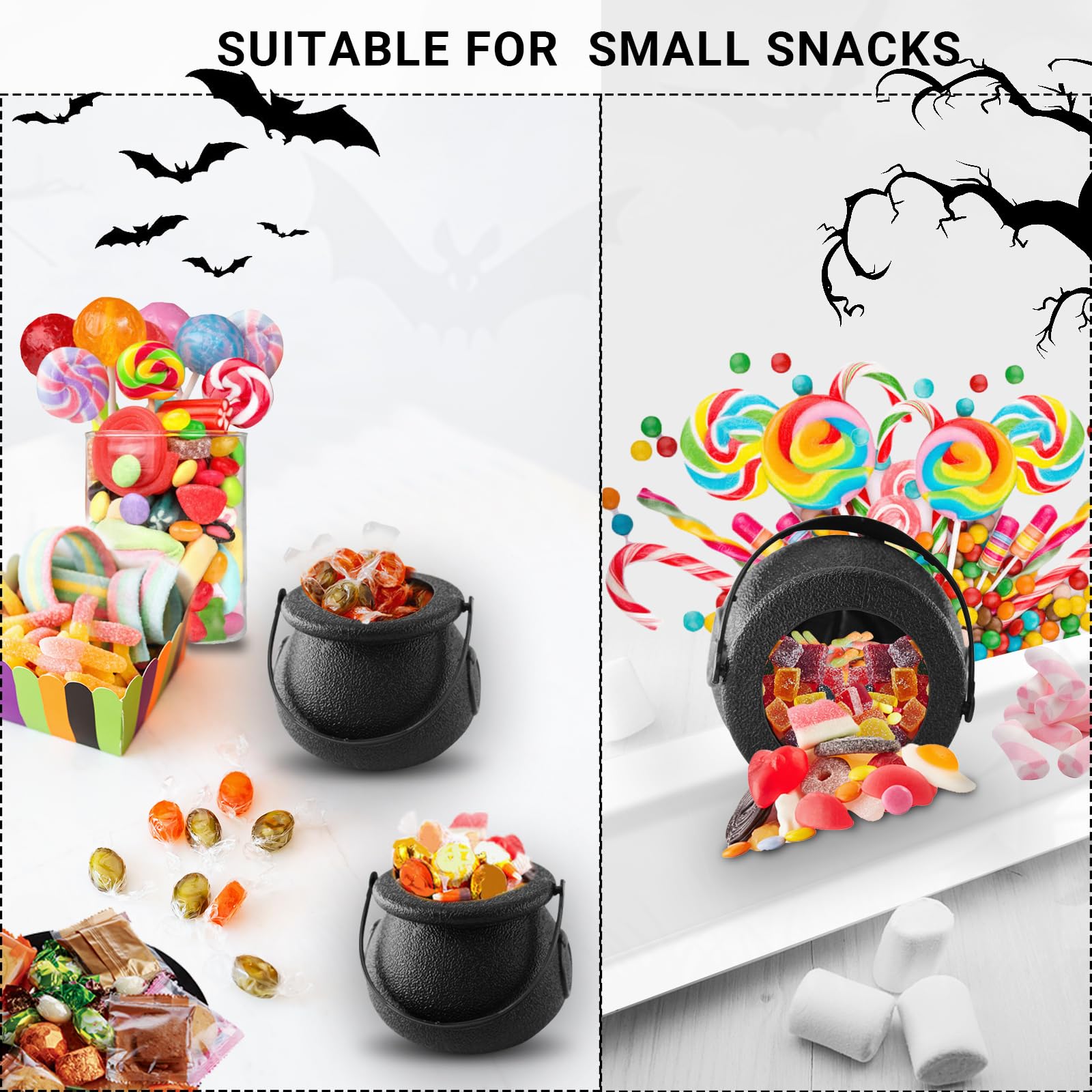 Size 2.75 x 2.16 inch mini cauldrons