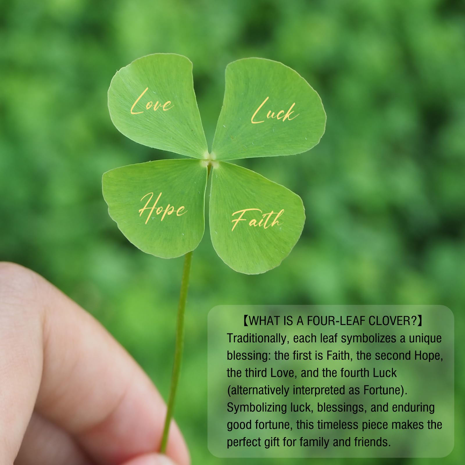 St Patrick’s Day clover gift keepsake